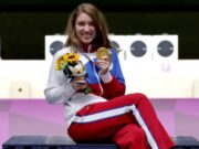 Второе золото, третья медаль: Бацарашкина вновь стала чемпионкой в стрельбе из пистолета на Олимпиаде в Токио