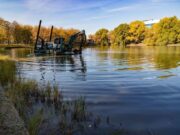 Началась реконструкция пруда Садки в столичном районе Текстильщики