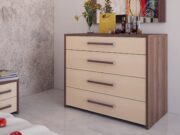 Комоды из ламинированного ДСП: преимущества, использование в интерьере