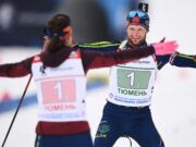 Успех Юрловой-Перхт с Цветковым и победа сборной Белоруссии: чем завершились сингл-микст и эстафета на ЧР по биатлону