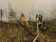 В Деулино под Рязанью на тушение пожаров приехали 100 добровольцев