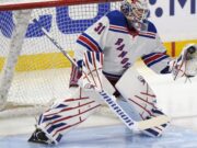 «Был лучшим игроком»: Шестёркин вновь выстоял и помог «Рейнджерс» выйти вперёд в серии с «Флоридой»