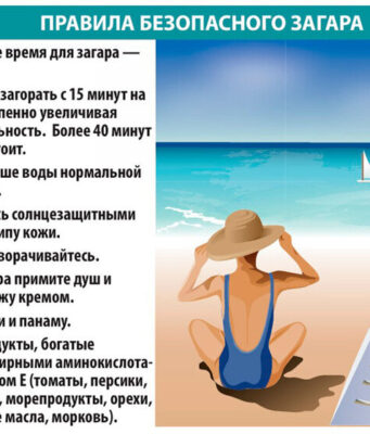 Правила безопасного загара