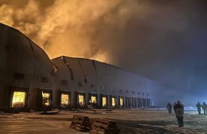 В Киевской области горят склады Рошен — соцсети